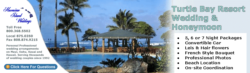 Hawaiian Island Weddings - Oahu