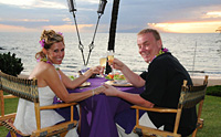 Private dinner at the beach
